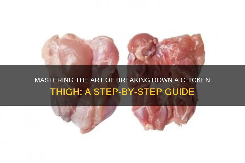 how to break down a chicken thigh