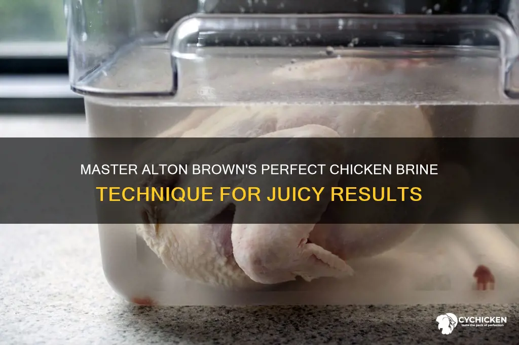how to brine a chicken alton brown