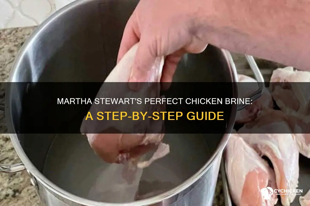 how to brine a chicken martha stewart
