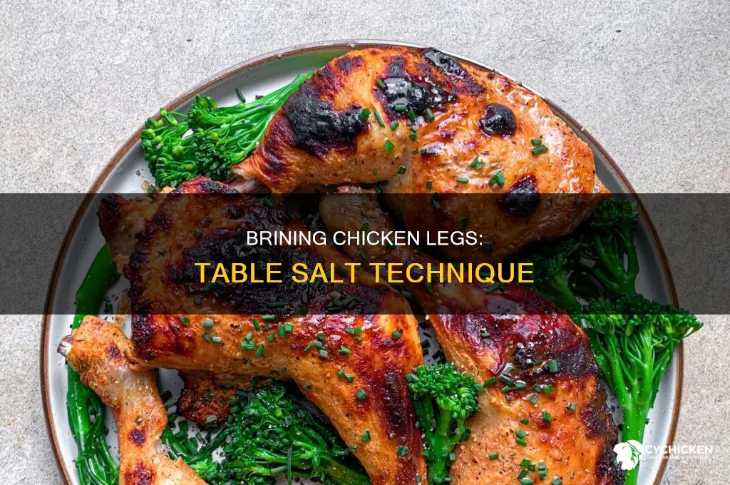 how to brine chicken legs with table salt