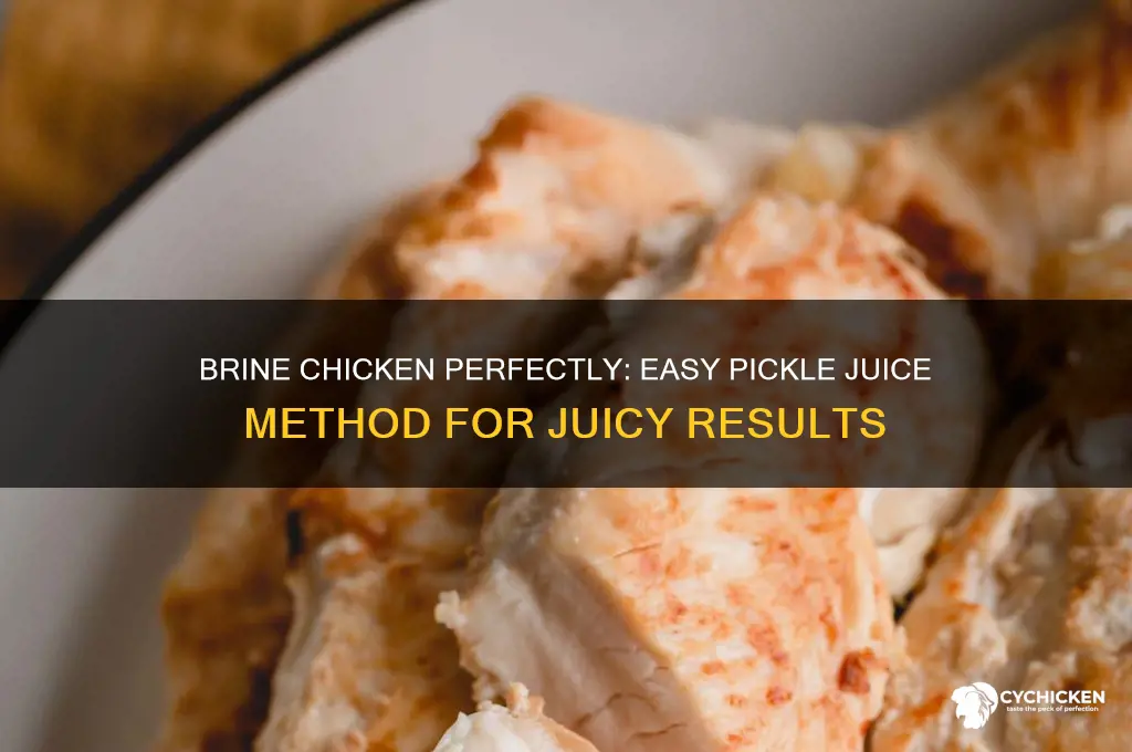 how to brine chicken with pickle juice
