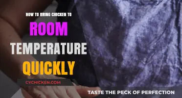 Quickly Thaw Chicken Safely to Room Temperature