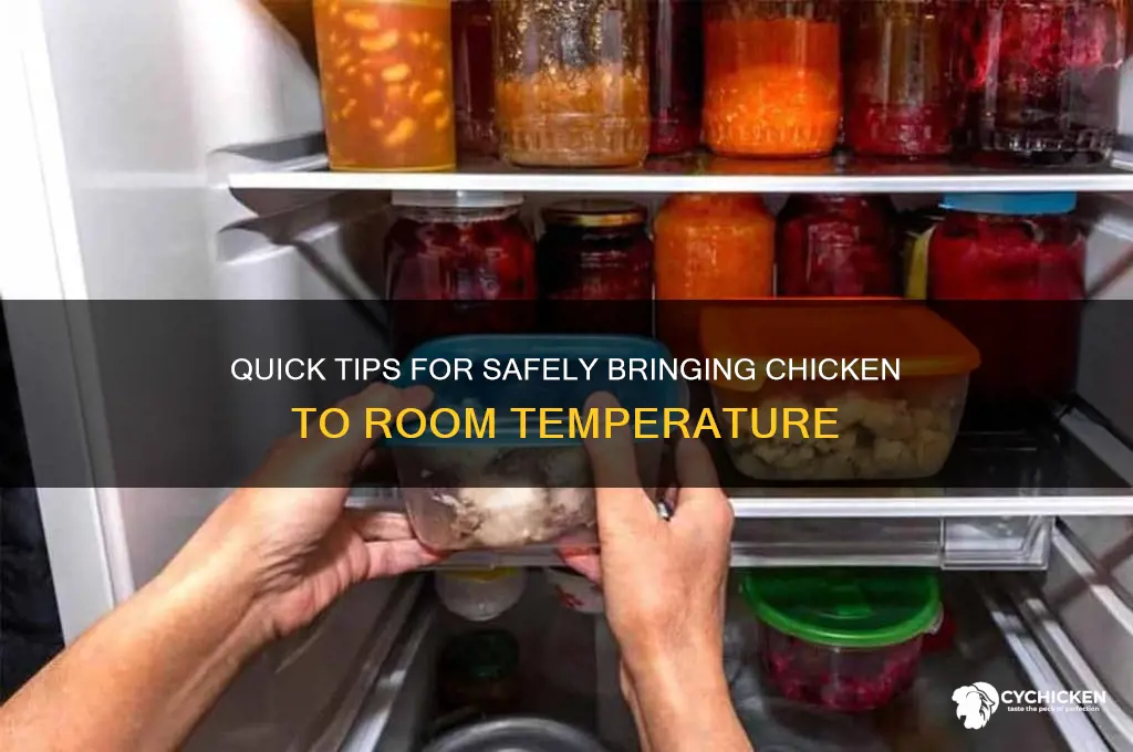 how to bring chicken to room temperature