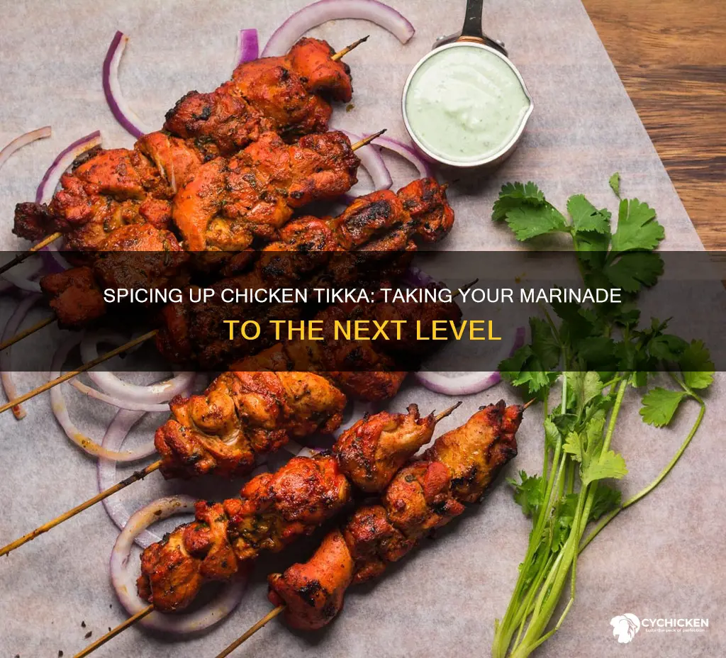 how to bring the spice level of chicken tikka marinationa