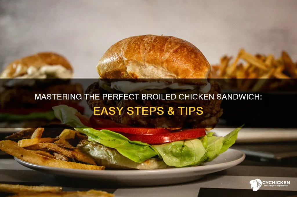 how to broil chicken sandwich