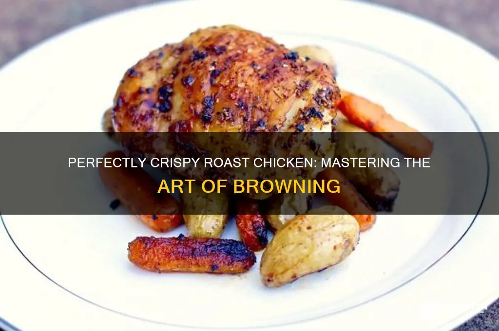 how to brown a roast chicken