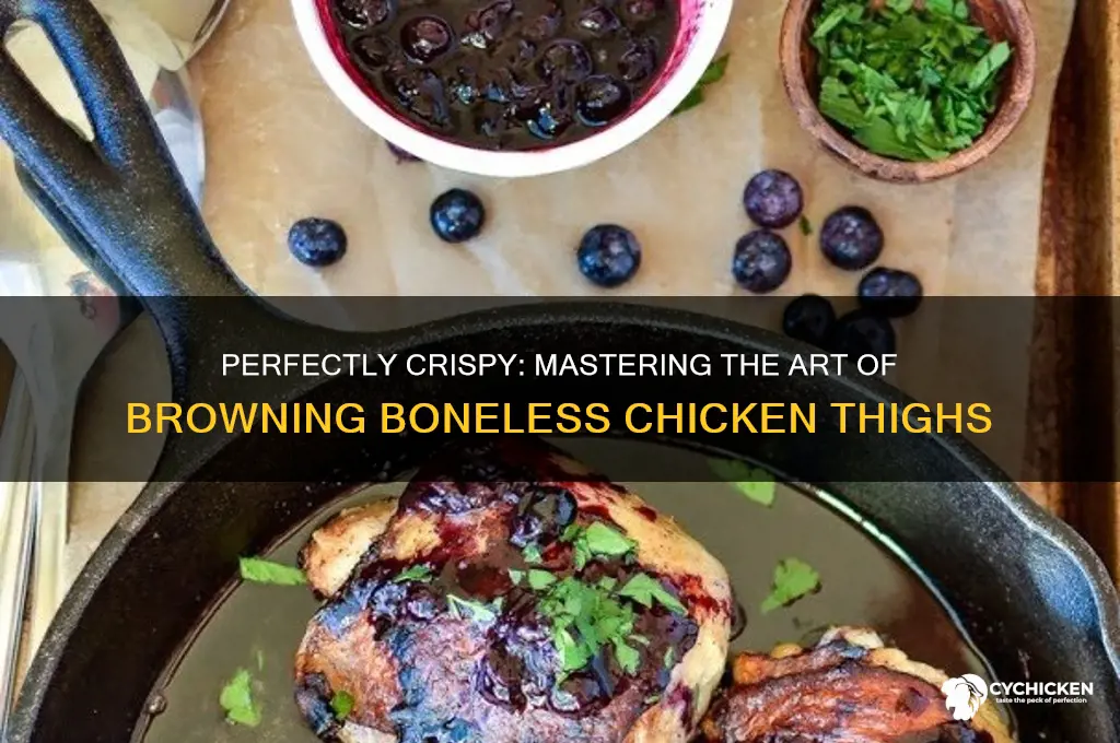 how to brown boneless chicken thighs