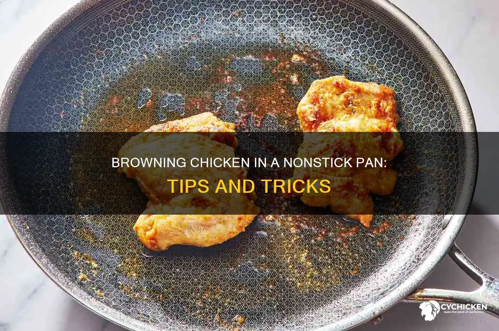 how to brown chicken in a nonstick pan