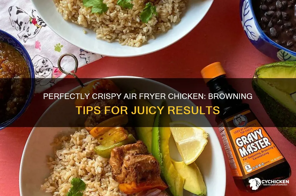 how to brown chicken in air fryer