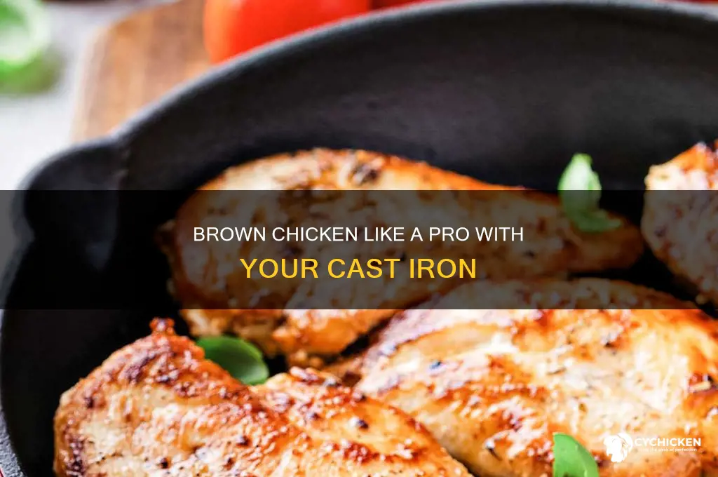 how to brown chicken in cast iron skillet