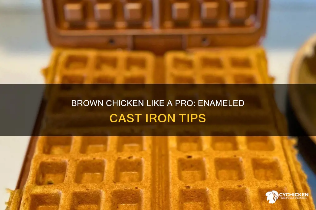 how to brown chicken in enameled ast iron