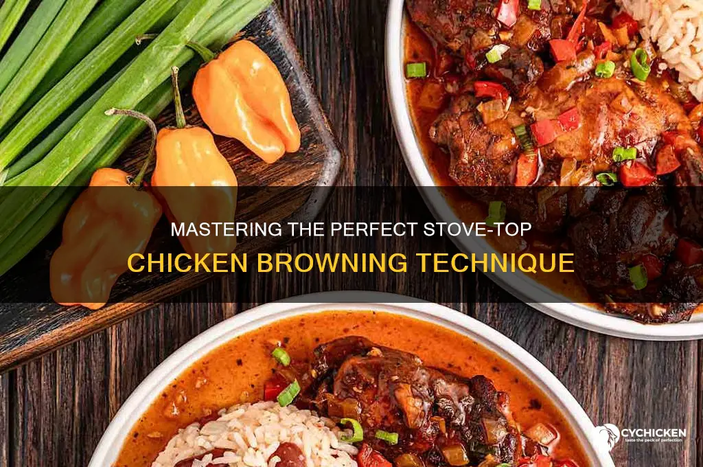 how to brown chicken on stove top