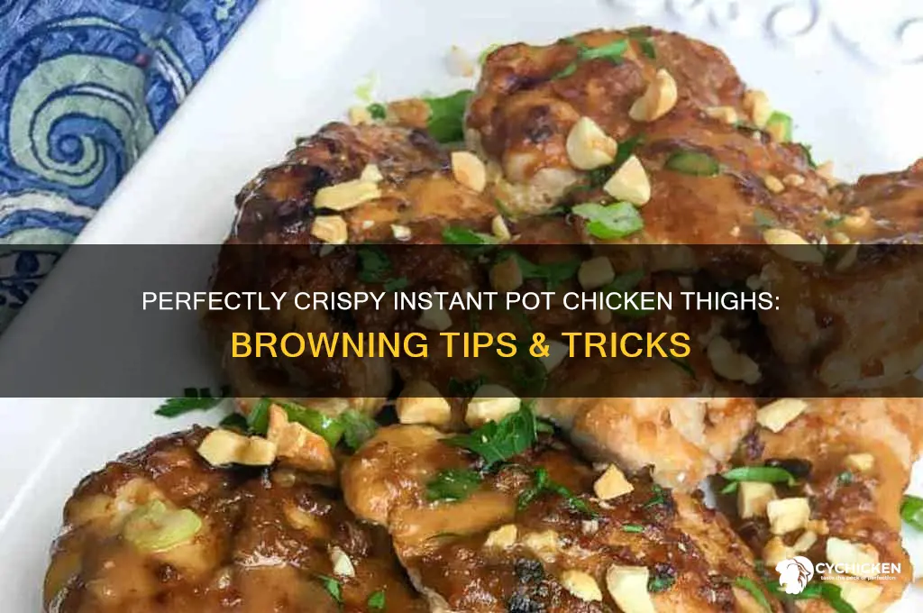 how to brown chicken thighs in instant pot