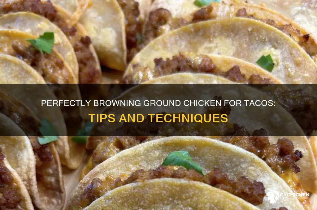 how to brown ground chicken for tacos