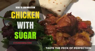 Perfectly Browning Stew Chicken with Sugar: A Caribbean-Style Cooking Guide