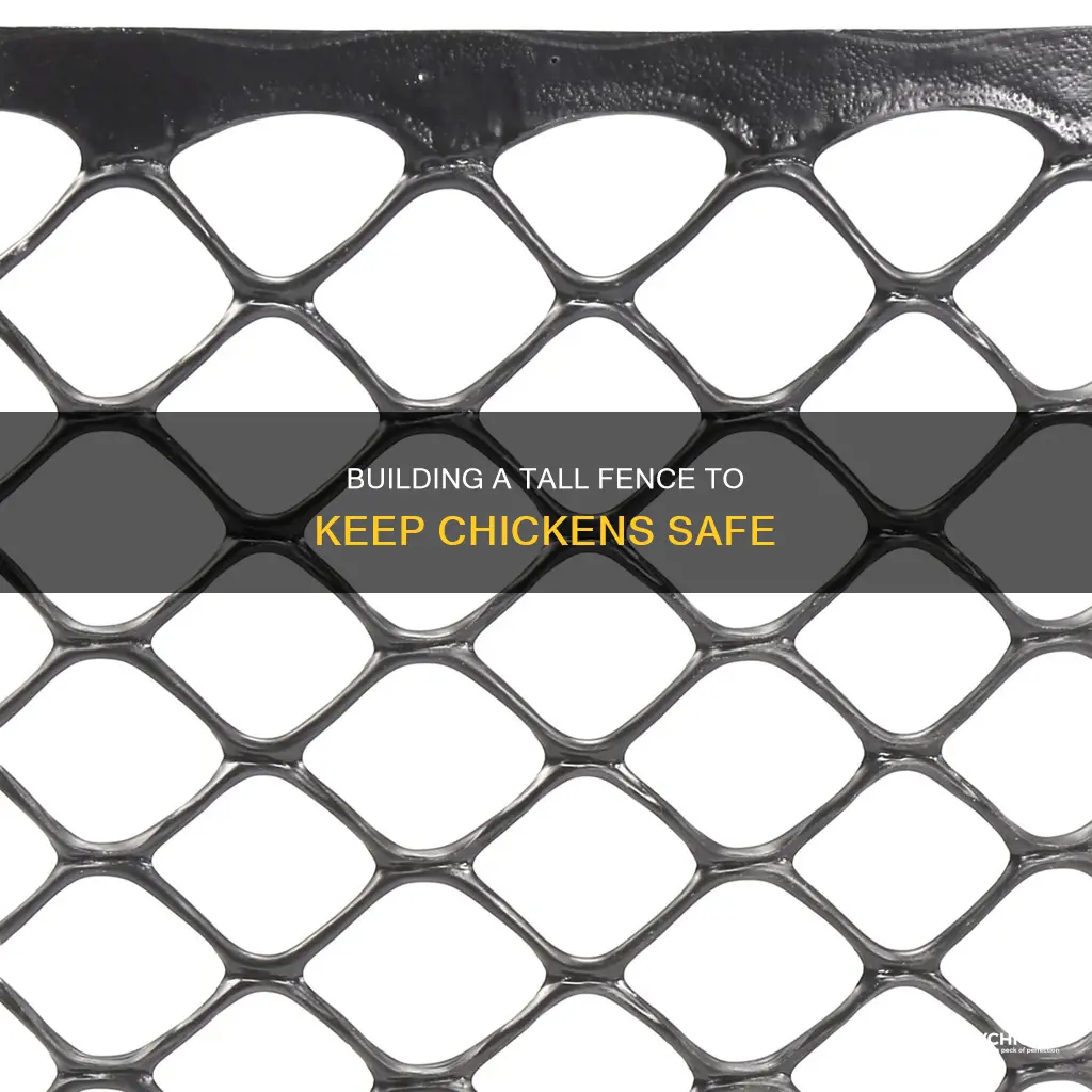 how to build a 72 high fence for chicken