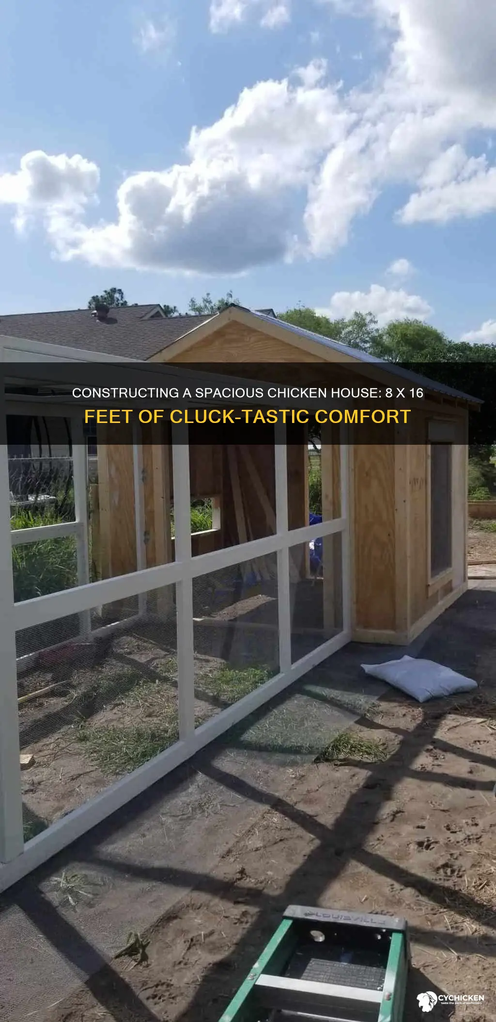 how to build a 8 x 16 foot chicken house
