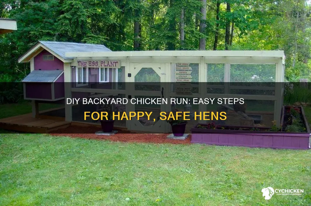 how to build a backyard chicken run