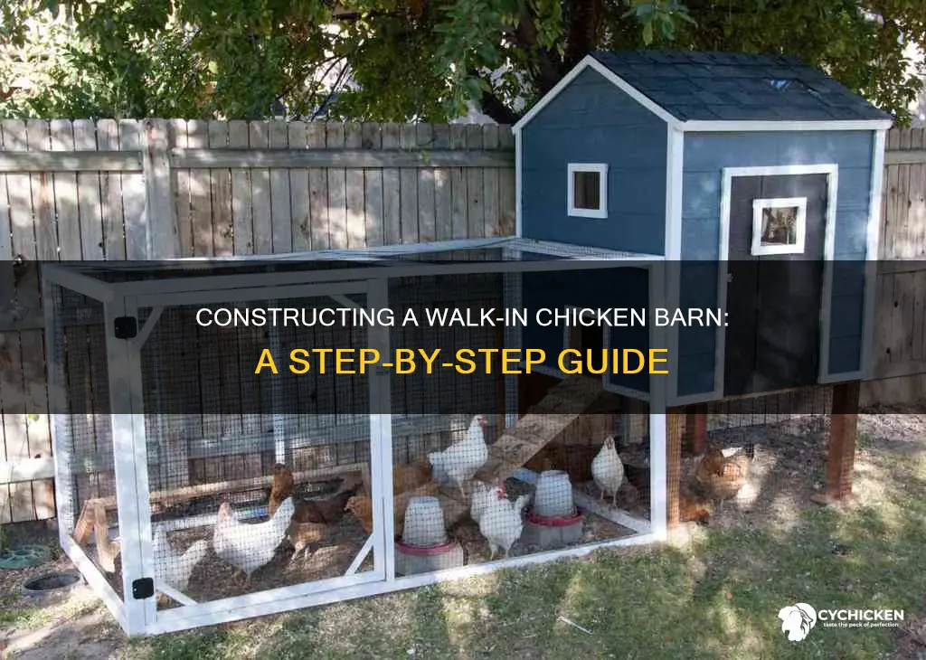 how to build a basic walk in chicken barn