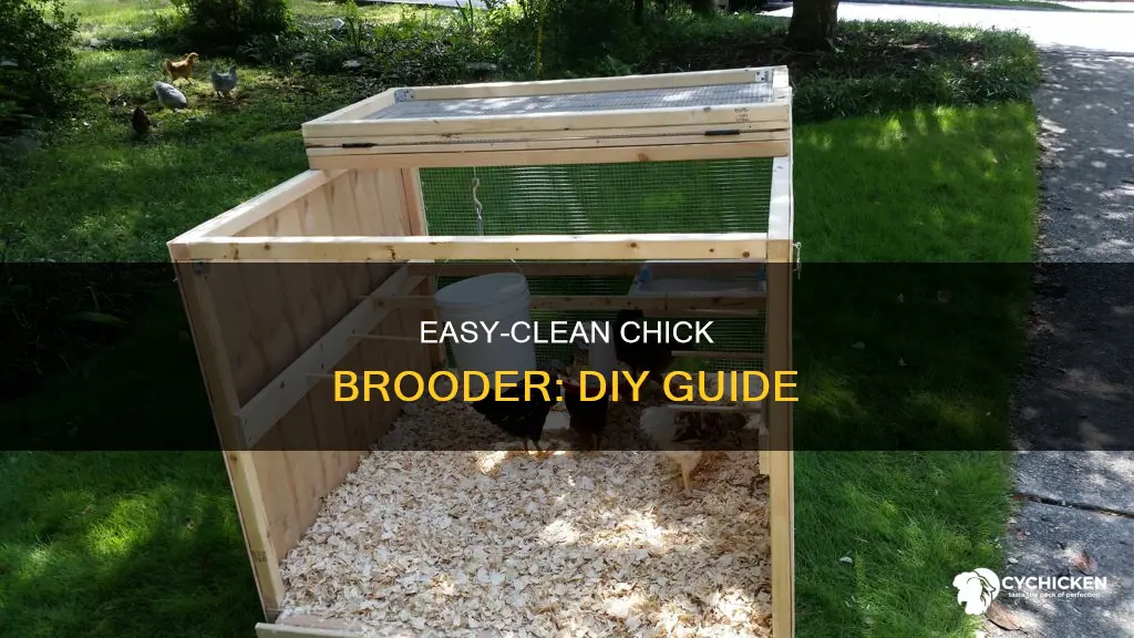 how to build a brooder for chicks easy cleaning