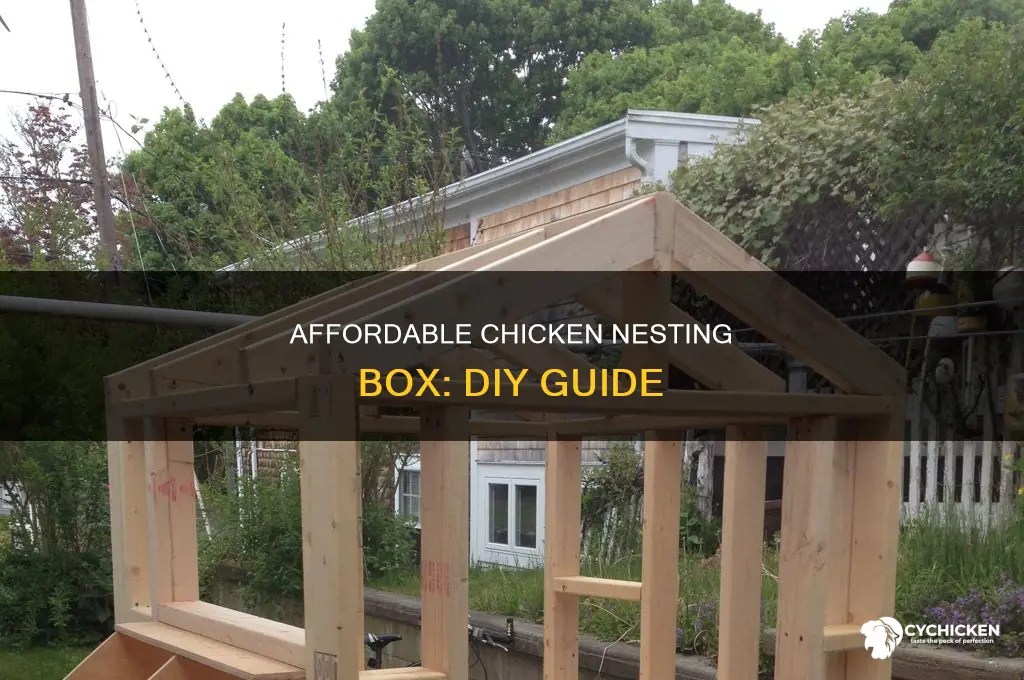 how to build a cheap chicken nesting box