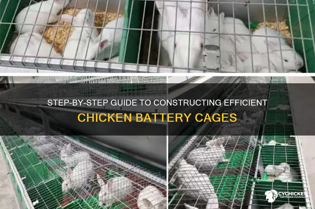 how to build a chicken battery cage