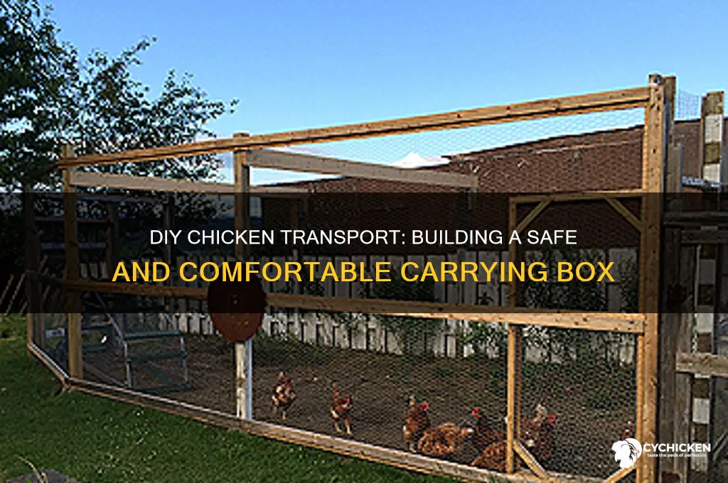 how to build a chicken carrying box