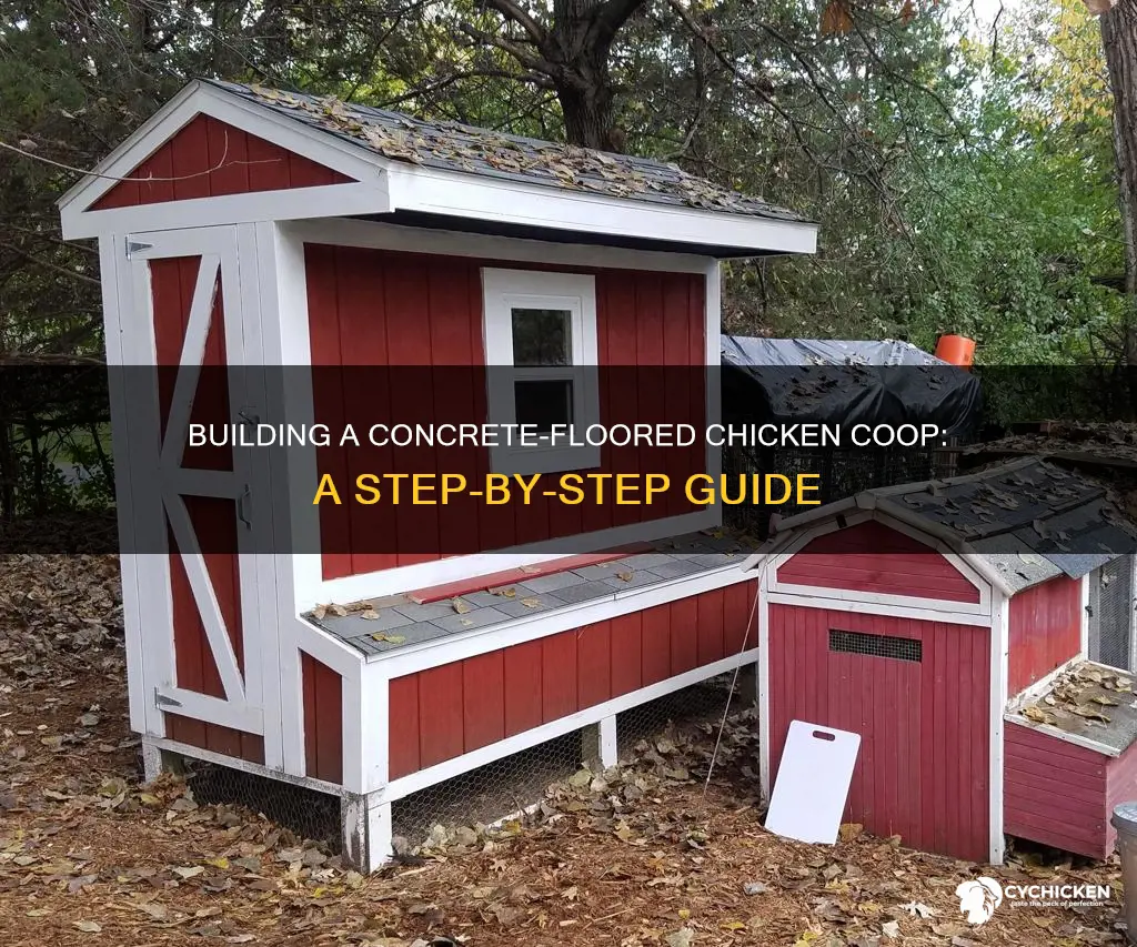 how to build a chicken coup with a concrete floor