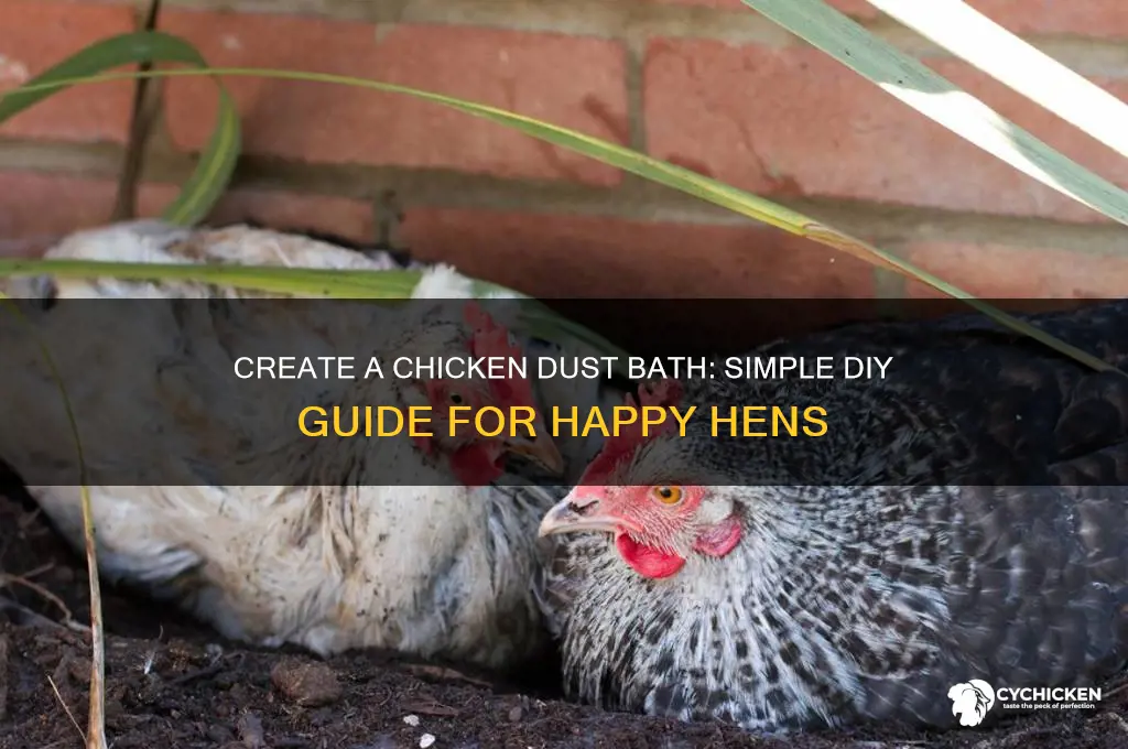 how to build a chicken dirt bath