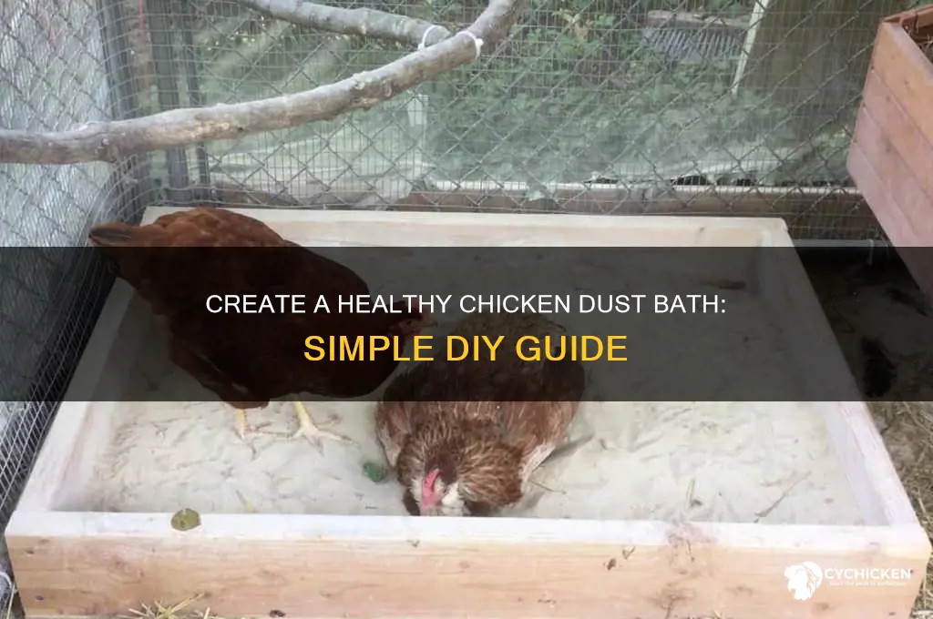 how to build a chicken dust bath