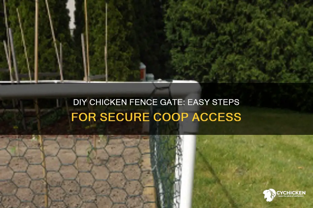 how to build a chicken fence gate