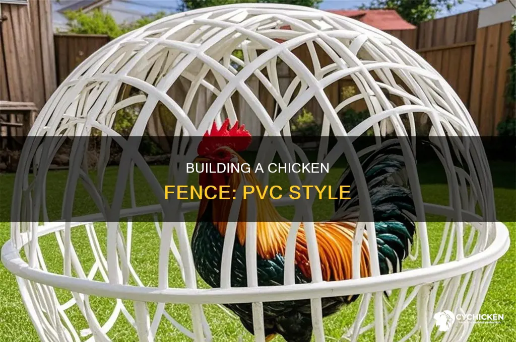 how to build a chicken fence with pvc