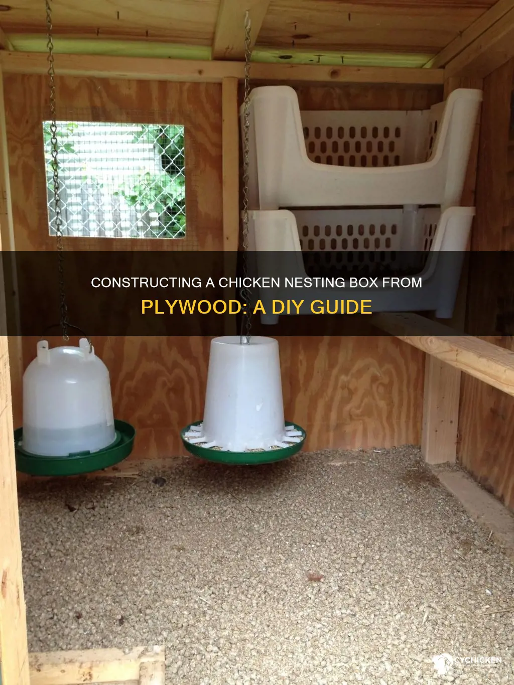 how to build a chicken nesting box out of plywood