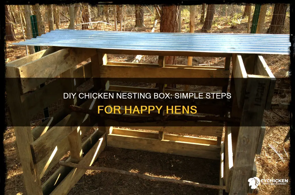 how to build a chicken nesting box