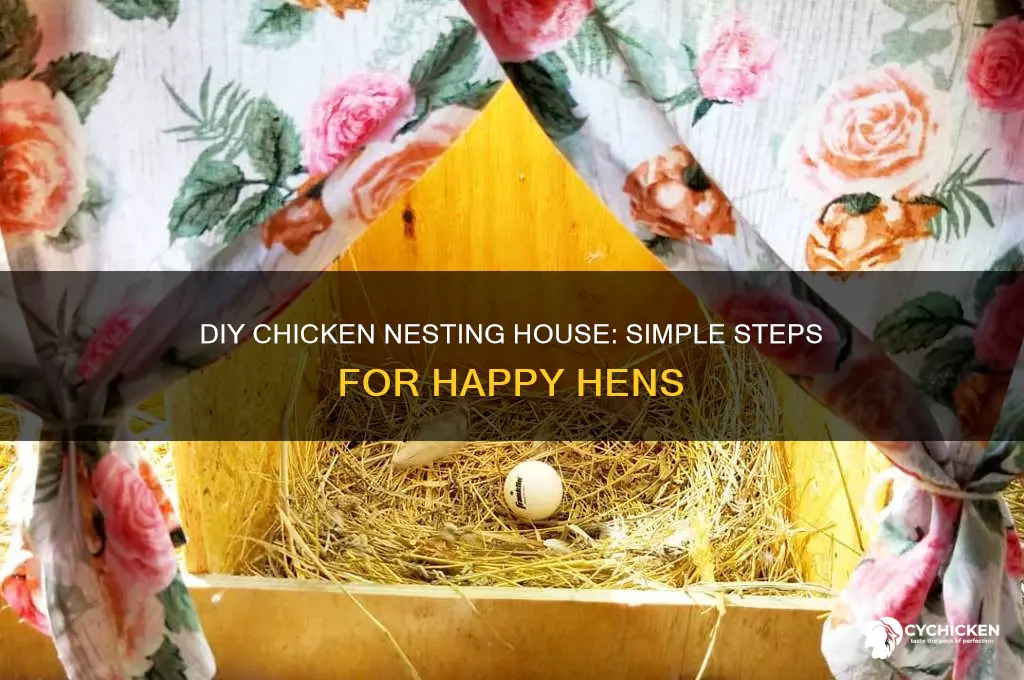 how to build a chicken nesting house