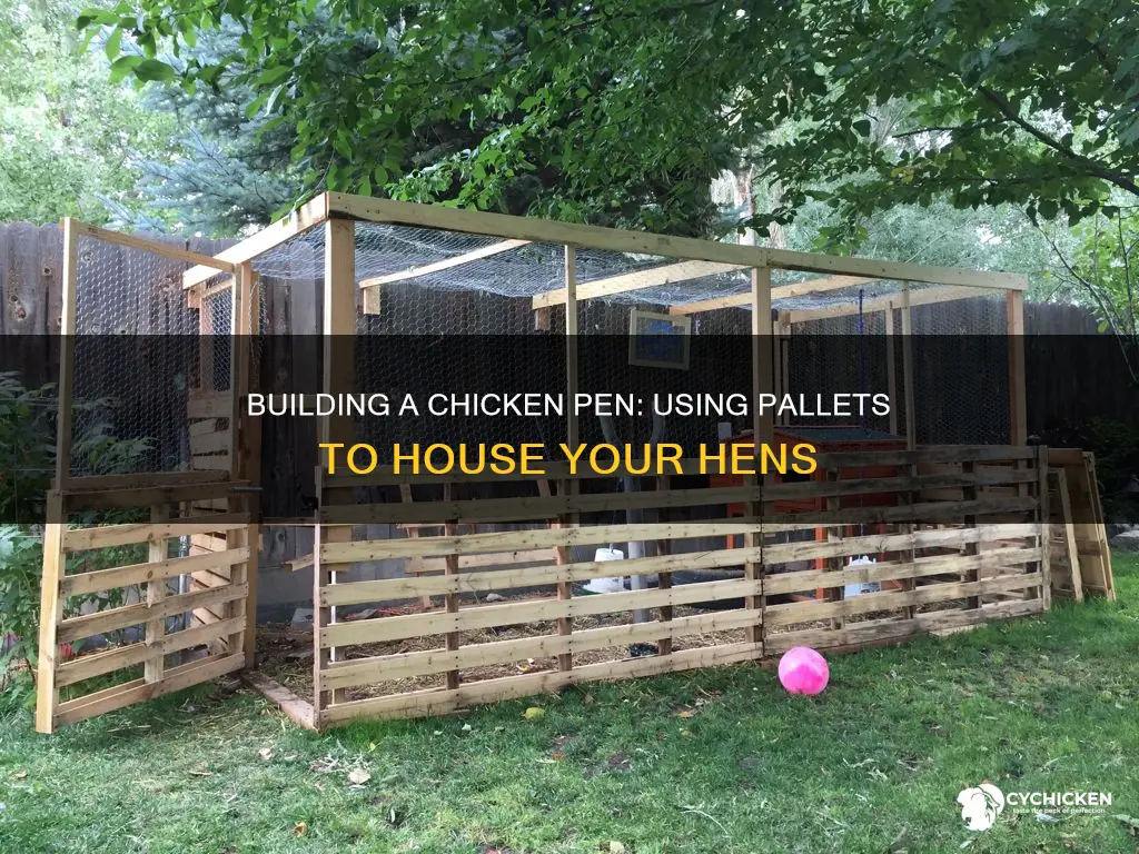 how to build a chicken pen out of pallets