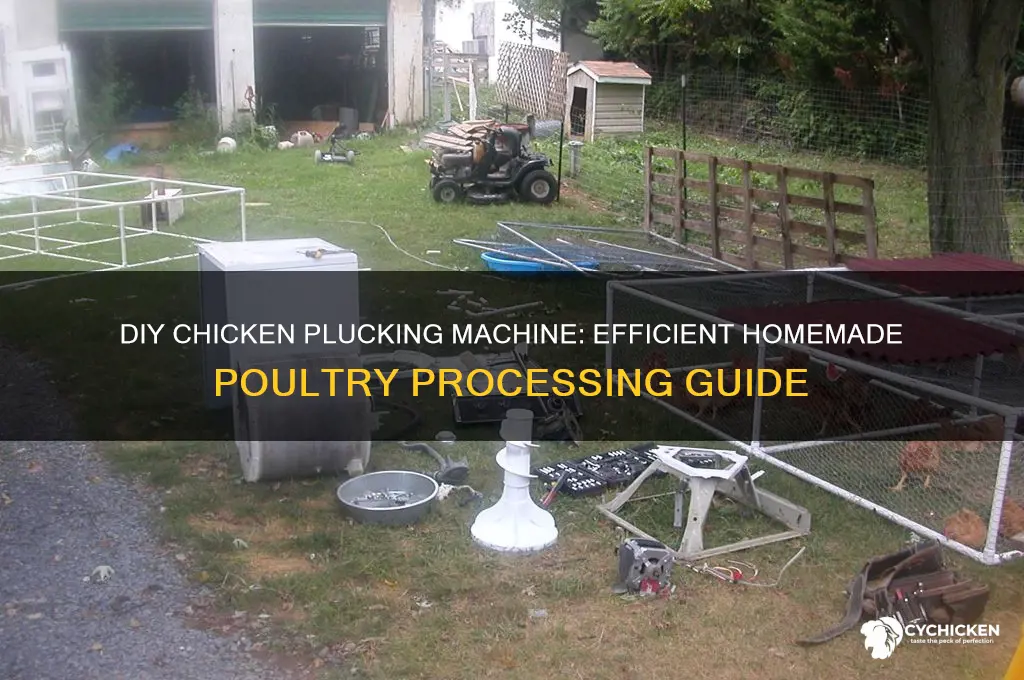 how to build a chicken plucking machine