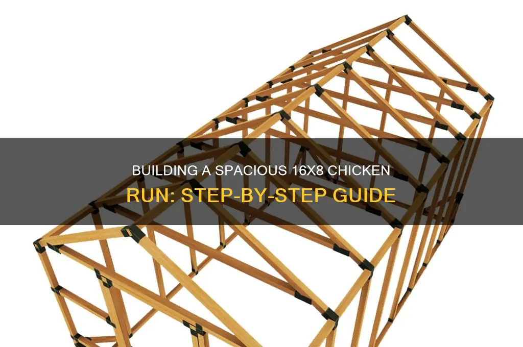 how to build a chicken run 16x8