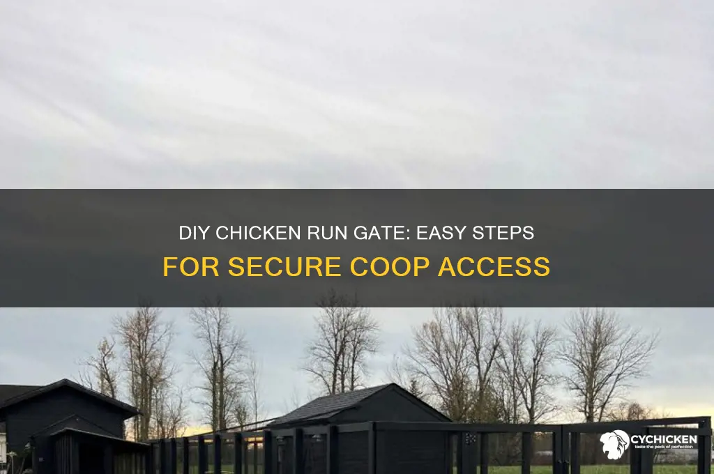 how to build a chicken run gate