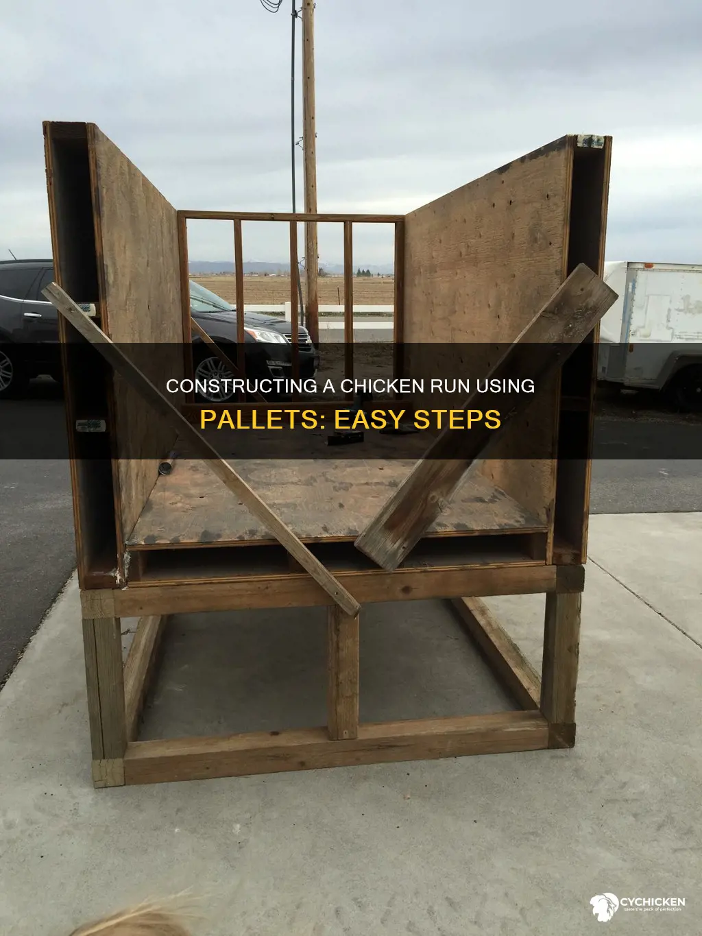 how to build a chicken run out of pallets