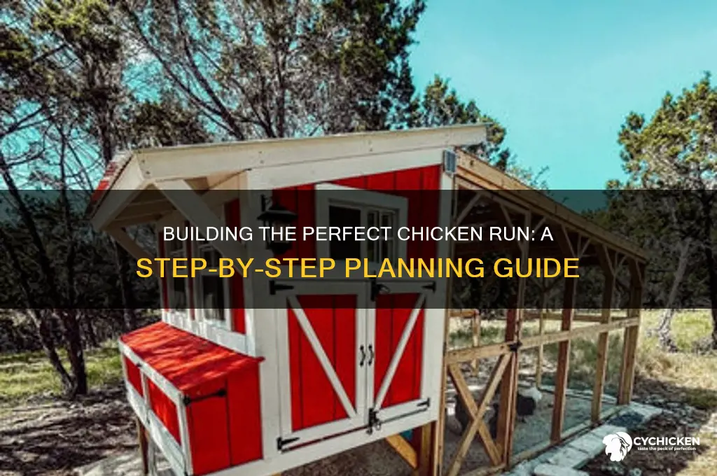 how to build a chicken run plan