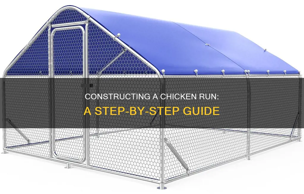 how to build a chicken run step by step