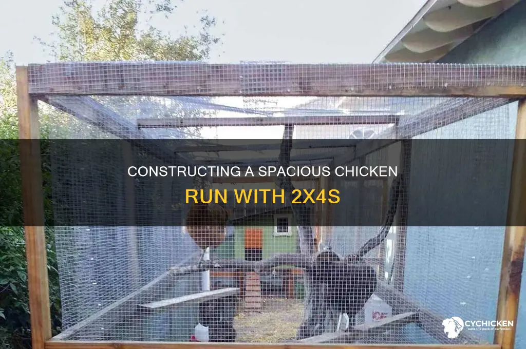 how to build a chicken run with 2x4