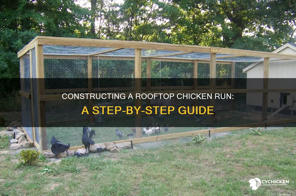 how to build a chicken run with roof