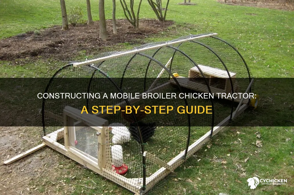 how to build a chicken tractor for broilers
