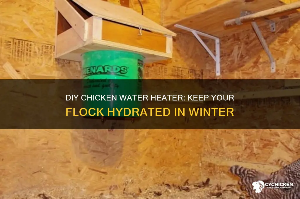 how to build a chicken water heater