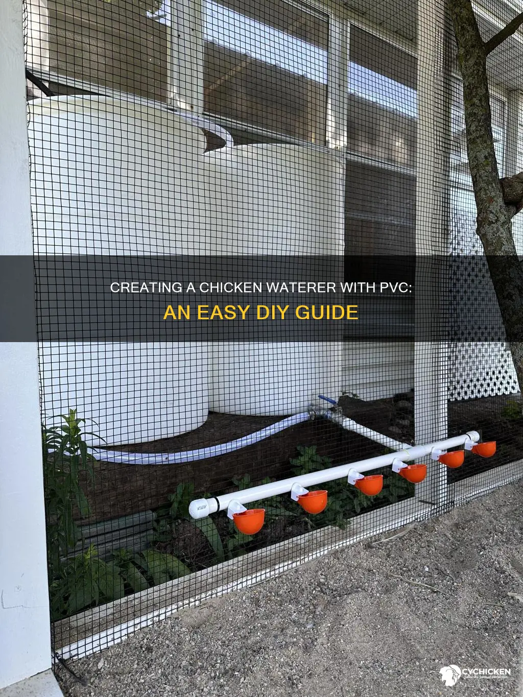 how to build a chicken water out of pvc