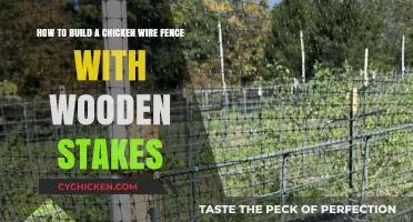 Building a Chicken Wire Fence: Wooden Stakes Guide