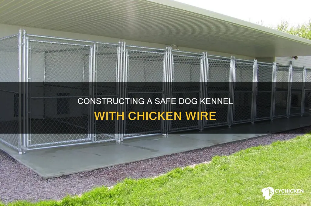 how to build a dog kennel with chicken wire