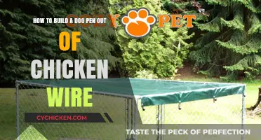 Constructing a Safe Dog Pen with Chicken Wire